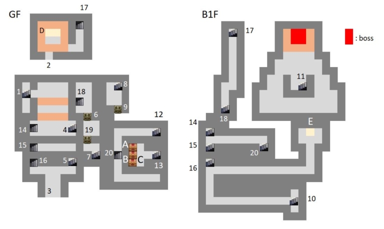 [DQ3] Castle Baramos (Map) - Dragon Quest 3