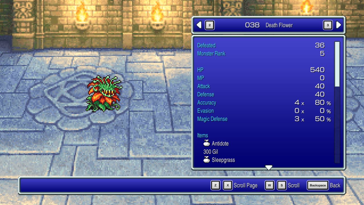 Death Flower - Final Fantasy II Pixel Remaster [FF2]