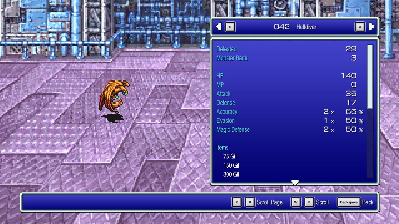 Helldiver - Final Fantasy II Pixel Remaster [FF2]