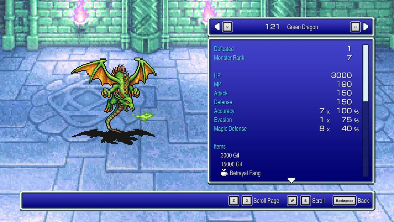 Green Dragon - Final Fantasy II Pixel Remaster [FF2]