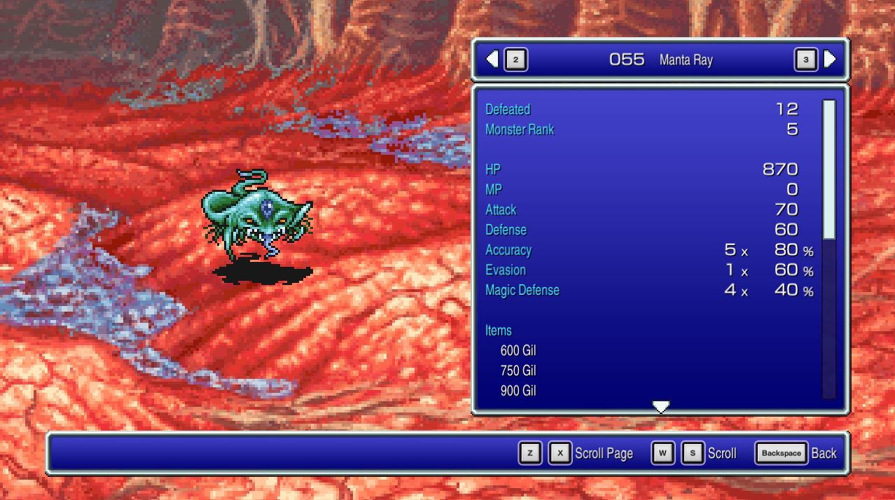 Manta Ray - Final Fantasy II Pixel Remaster [FF2]