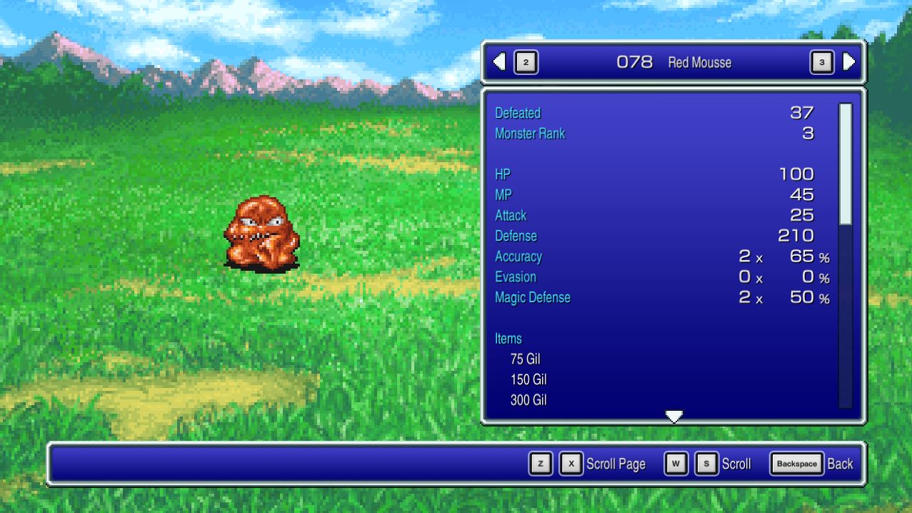 Red Mousse - Final Fantasy II Pixel Remaster [FF2]