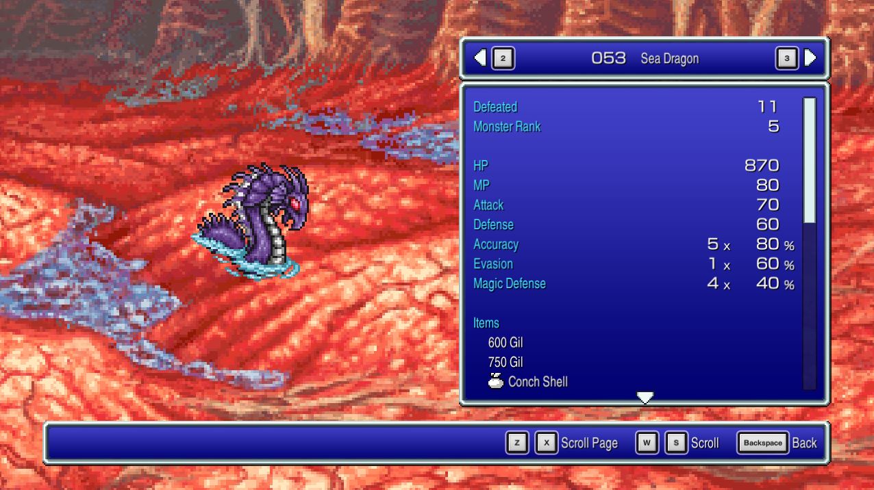 Sea Dragon - Final Fantasy II Pixel Remaster [FF2]