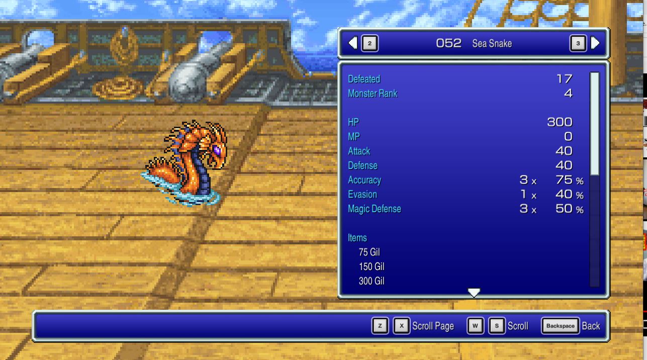 Sea Snake - Final Fantasy II Pixel Remaster [FF2]