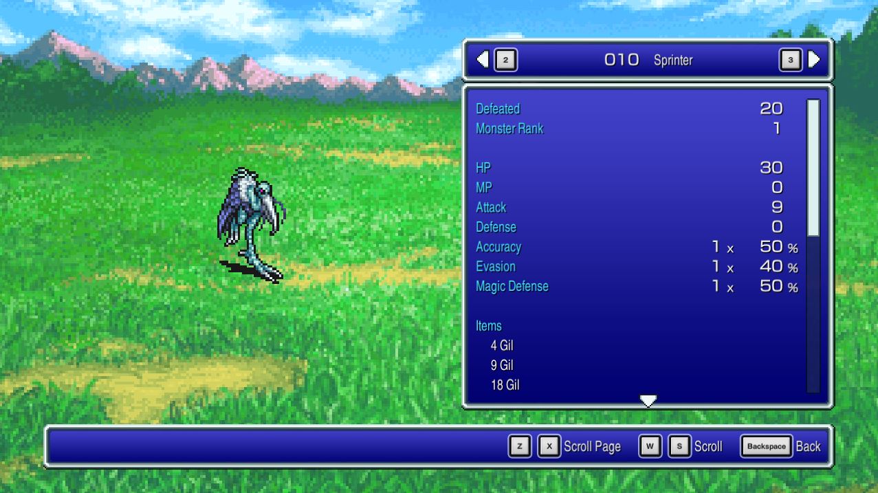 Sprinter - Final Fantasy II Pixel Remaster [FF2]