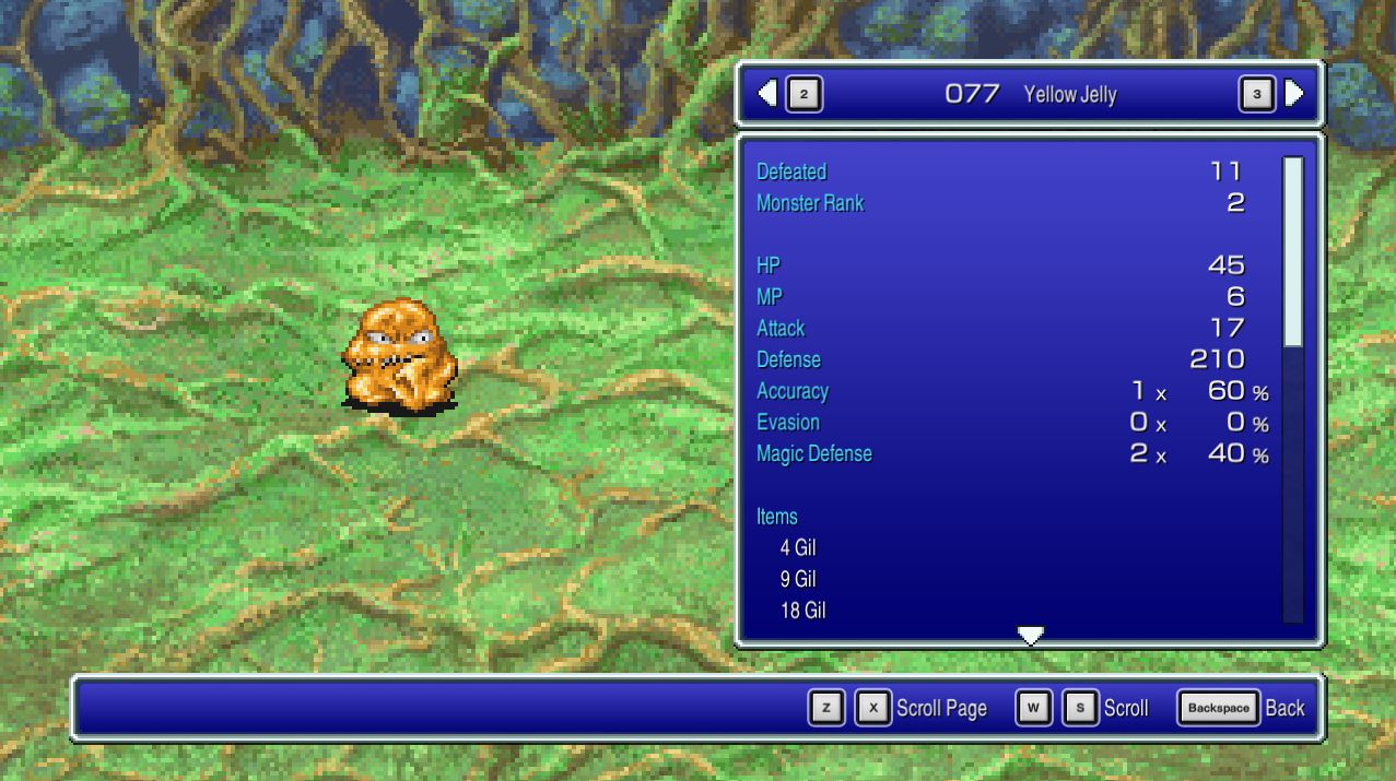 Yellow Jelly - Final Fantasy II Pixel Remaster [FF2]