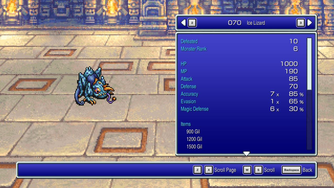 Ice Lizard - Final Fantasy II Pixel Remaster [FF2]