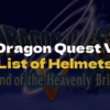 DQ5 List of Headgears - Dragon Quest V