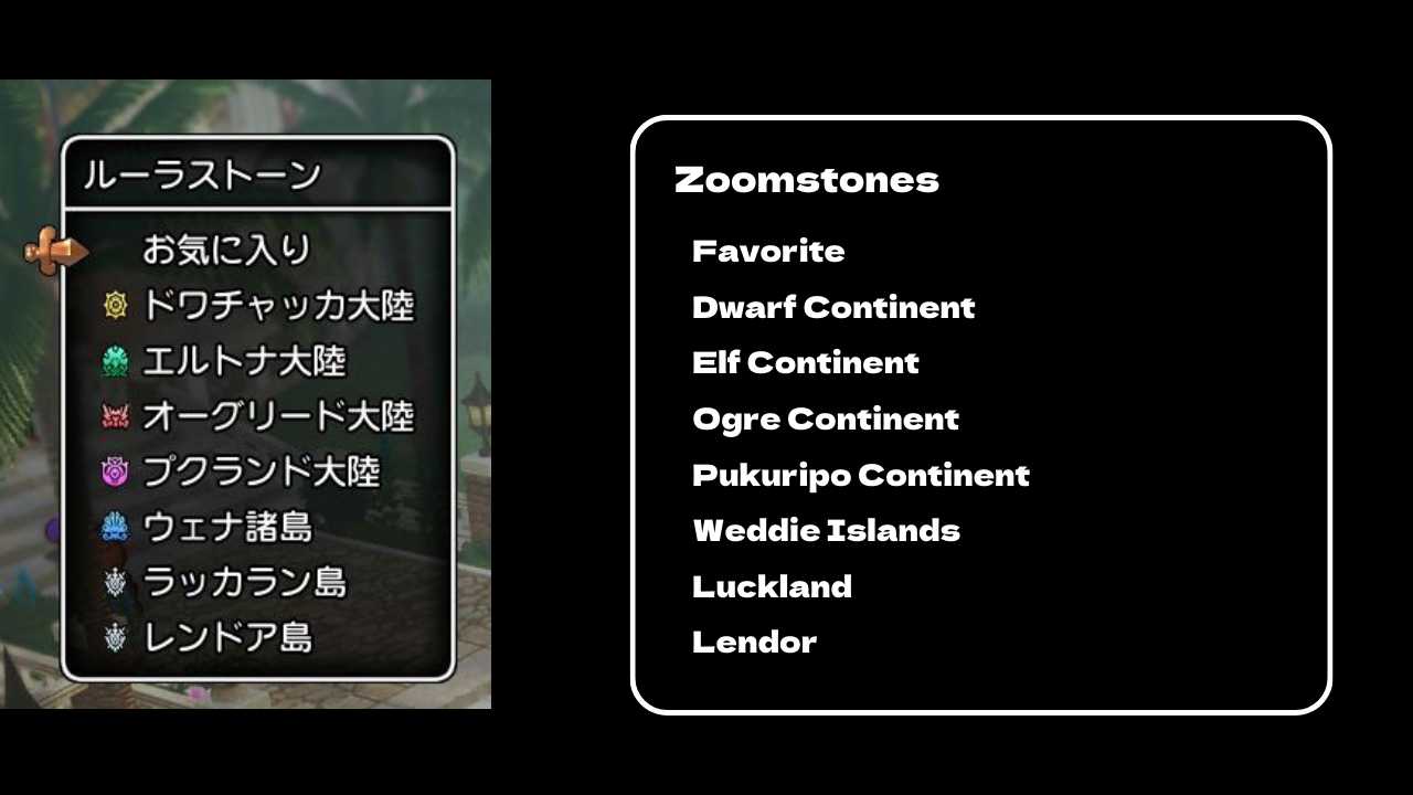 Dragon Quest X- Use Zoomstones